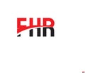 FHR Letter Initial Logo Design Vector Illustration Royalty Free Stock Photo