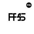 FHS Logo Letter Monogram Design Royalty Free Stock Photo
