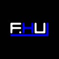 FHU letter logo creative design with vector graphic, FHU Royalty Free Stock Photo