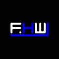 FHW letter logo creative design with vector graphic, FHW simple and modern logo