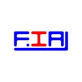 FIA letter logo creative design with vector graphic, FIA