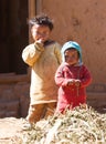 The children in the local village. Many stay without education because of lack of money.