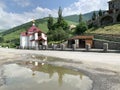 Fiagdon, Russia, North Ossetia. Khidikus. The myrrh-bearing Mironositskaya church near Alan dormition male monastery