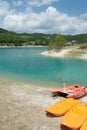 Fiastra lake- Italy Royalty Free Stock Photo