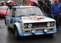 Fiat 131 Abarth rally car Royalty Free Stock Photo