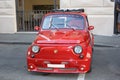Fiat 500 abarth red Royalty Free Stock Photo
