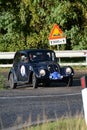 Fiat 1500 6C in coppa nuvolari old racing car with classic car Royalty Free Stock Photo