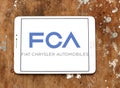 Fiat Chrysler Automobiles, FCA company logo Royalty Free Stock Photo