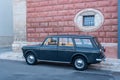 Beautiful dark blue vintage Fiat 1100 D