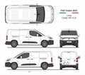 Fiat Doblo Cargo Delivery Van L2 2022 Royalty Free Stock Photo