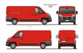 Fiat Ducato Cargo Delivery Van 2017 L2H1 Blueprint