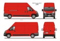 Fiat Ducato Cargo Delivery Van 2017 L3H3 Blueprint