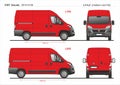 Fiat Ducato Cargo Delivery Van L1H2 and L2H2 2014-2019 Royalty Free Stock Photo