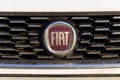 Fiat group company logo on Czech dealership building on January 20, 2017 in Prague, Czech republic.