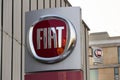 Fiat group company logo on dealership building on January 20, 2017 in Prague, Czech republic