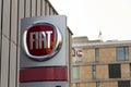 Fiat group company logo on dealership building on January 20, 2017 in Prague, Czech republic