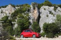 Fiat 500 hatchback car in Italy Royalty Free Stock Photo