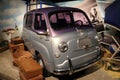 Fiat 600 Multipla historic car of 1958 exhibited at the automobile museum in Turin (Italy) named after Gianni Agnelli. Royalty Free Stock Photo