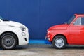 Fiat 500 new vs. old version Royalty Free Stock Photo