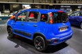 Fiat Panda car at the Brussels Autosalon Motor Show. Belgium - January 18, 2019