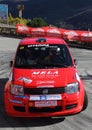 A Fiat Panda race car involved in the race Royalty Free Stock Photo