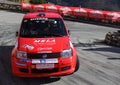 A Fiat Panda race car involved in the race Royalty Free Stock Photo
