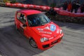 A Fiat 600 race car involved in the race Royalty Free Stock Photo