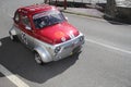 Race car engaged during the uphill Favale-Castello race Royalty Free Stock Photo