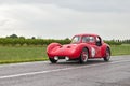 Fiat Revelli Spyder (1947) runs in rally Mille Miglia 2013 Royalty Free Stock Photo