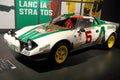 Historic rally car at the automobile museum in Turin (Italy) Gianni Agnelli. Royalty Free Stock Photo
