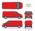 Fiat Talento Cargo Panel Van L2H1 2016-2019 Royalty Free Stock Photo