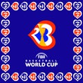 FIBA Basketball World Cup 2023 Logo Royalty Free Stock Photo