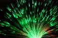 Fiber light in green and red Royalty Free Stock Photo
