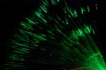 Fiber light in green and red Royalty Free Stock Photo