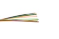 Fiber optic cable isolated white Royalty Free Stock Photo