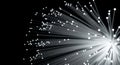 Fiber Optic Cables Glowing with White Light in Darkness Concept, Technology, Connectivity, Data Transmission Abstract Royalty Free Stock Photo