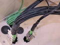 Fiber Optic cables with strain relief