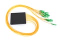 Fiber optic coupler with SC connectors