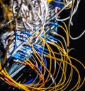 Fiber-optic equipment Royalty Free Stock Photo