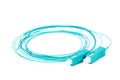 Fiber optic patch cord cable on white Royalty Free Stock Photo