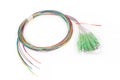 Fiber optic single mode hybrid patch cord Royalty Free Stock Photo