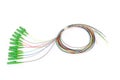 Fiber optic single mode hybrid patch cord Royalty Free Stock Photo