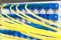 Fiber optic in spliter Royalty Free Stock Photo