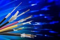 Fiber optical cable collection Royalty Free Stock Photo