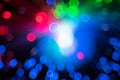 Fiber optical network cable and blurred light for background and Royalty Free Stock Photo