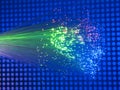 Fiber optical picture with details and light Royalty Free Stock Photo