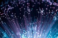 Fiber optics, abstract & blur background Royalty Free Stock Photo