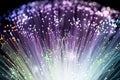 Fiber optics, abstract & blur background Royalty Free Stock Photo