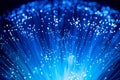 Fiber optics, abstract & blur background Royalty Free Stock Photo