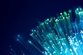 Fiber optics, abstract & blur background Royalty Free Stock Photo